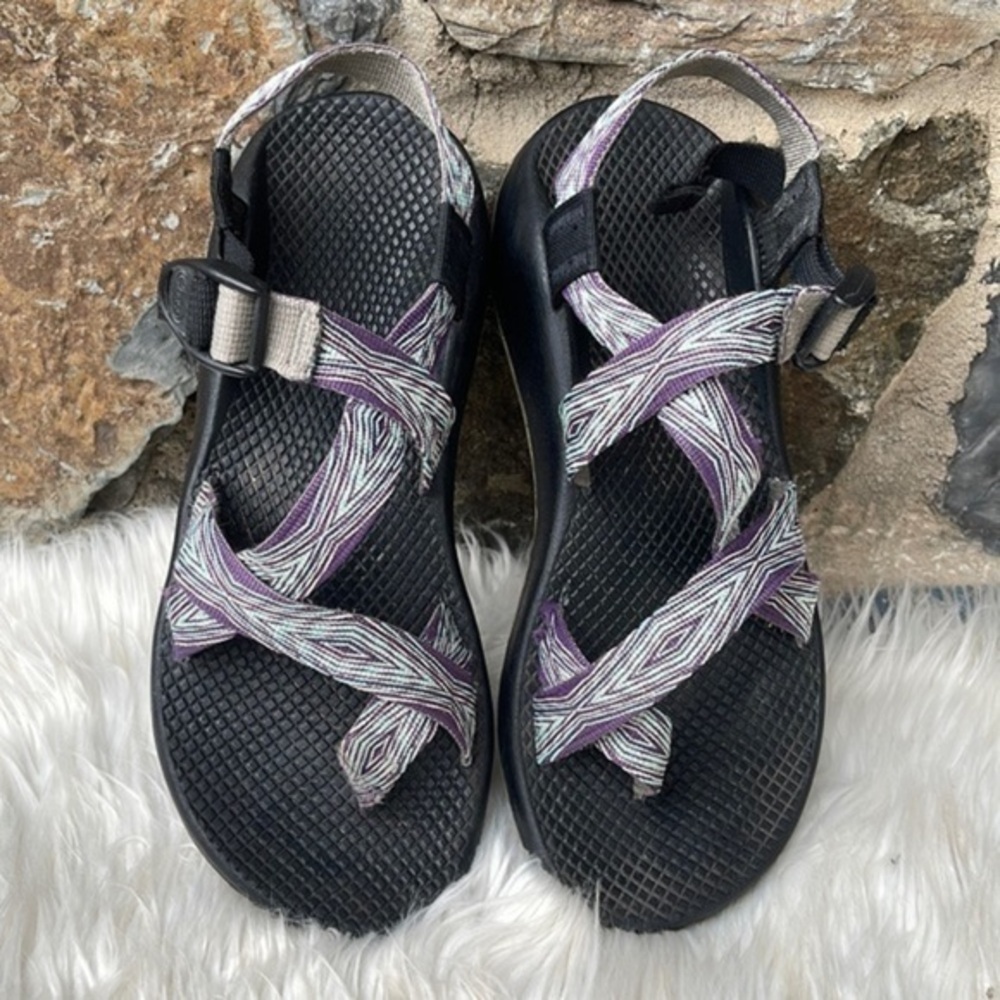 Chaco Black and Lavender Sandals